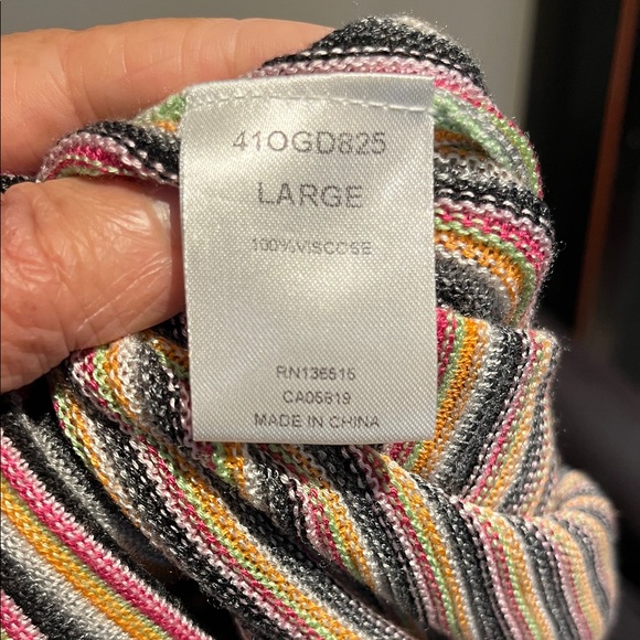 One Grey Day knit Striped Skirt - Picture 5 of 6